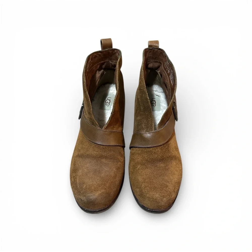 Ugg Wright Belted Bootie - Brown Stout - Size 10